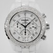 画像3: Chanel J12 Chronograph 9P Diamond Index 41mm White Ceramic Diamond Bezel (3)