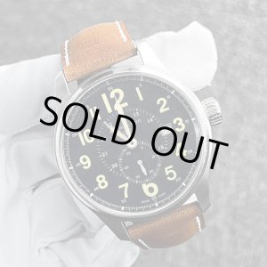 画像: HAMILTON Khaki Field Officer Automatic Date H70655733 / H706550 Leather Belt BlackDial 44mm