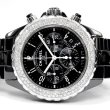 画像2: Chanel J12 Chronograph 41mm Black Ceramic Diamond Bezel (2)
