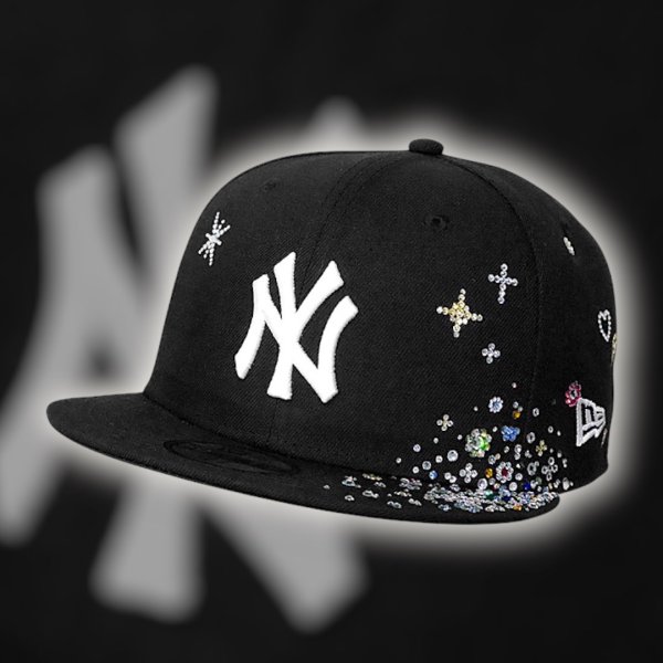 画像1: Jewel cap ジュエルキャップ NEWERA ニューエラ スワロ ベースボールキャップ "NY-Logo" (1)