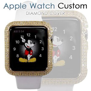アップルウォッチ ダイヤ カスタム カバー Apple Watch ダイヤモンド 