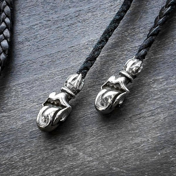 画像2: 【激レア】 CHROME HEARTS クロムハーツ リップ&タン ボロチップ レザーブレイド (2)