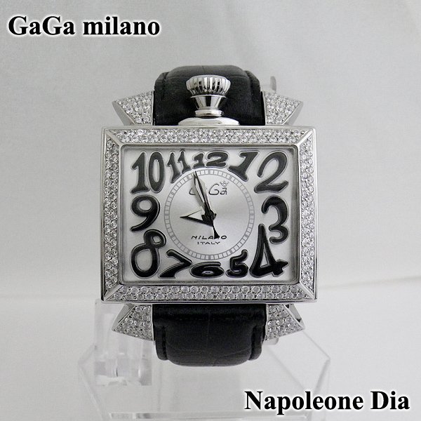 画像1: ガガミラノ ナポレオーネ 48mm ダイヤ GaGa milano 時計 (1)