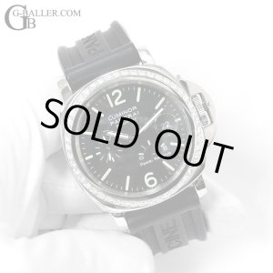 画像: 【純正ラバーベルト/バックル付】PANERAI パネライ ルミノール ベゼルダイヤモンド パワーリザーブ デイト 黒文字盤 ラバーベルト / 240425