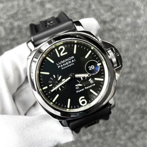 画像: Panerai Luminor Power Reserve PAM00090 Date Black Dial Rubber Belt 44mm