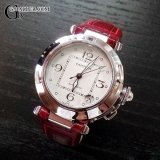 画像: CARTIER パシャC 35 赤レザーベルト