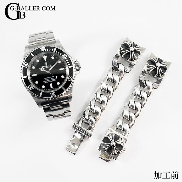 訳ありROLEX ロレックス◾️クロスベルト◾️ クロムウォッチバンド　半額‼️ CHROME HEARTS クロムハーツ × ROLEX ロレックス 時計 ウォッチ