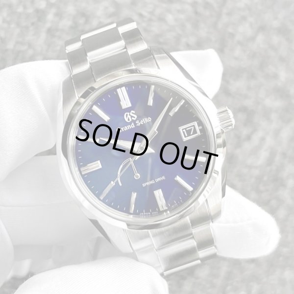 画像1: 【国内正規 / 付属完備】GRAND SEIKO グランドセイコー ヘリテージコレクション スプリングドライブ パワーリザーブ ミッドナイトブルー SBGA439 9R65-0DY0 / 240113 (1)