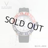 画像: ヴィンテージコンセプト VINTAGE CONCEPT 時計 V3AL ブルー ｘ レッド 希少 ブランド腕時計