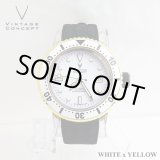 画像: ヴィンテージコンセプト VINTAGE CONCEPT 時計 V3AL ホワイト ｘ イエロー 希少 ブランド腕時計