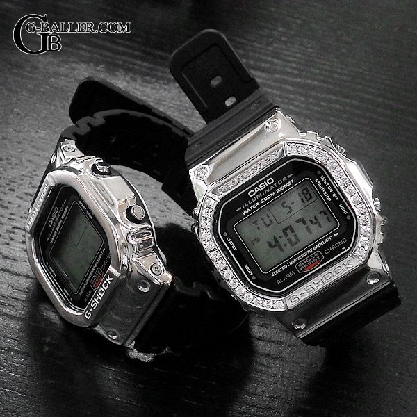 G-SHOCKカスタム パーツ DW5600 プレーンベゼル シルバー925 - 新着情報 新作アイテム | アフターダイヤ時計 クロムハーツカスタム  G-SHOCKカスタム スワロキャップ 最新情報