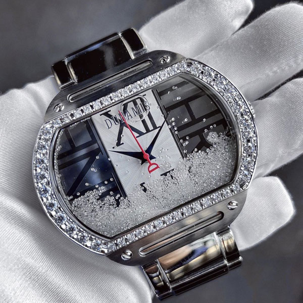 画像: ブランド時計へのダイヤカスタムはG-BALLERにお任せ下さい！デュナミス 時計へのアフターダイヤ加工のご紹介♪