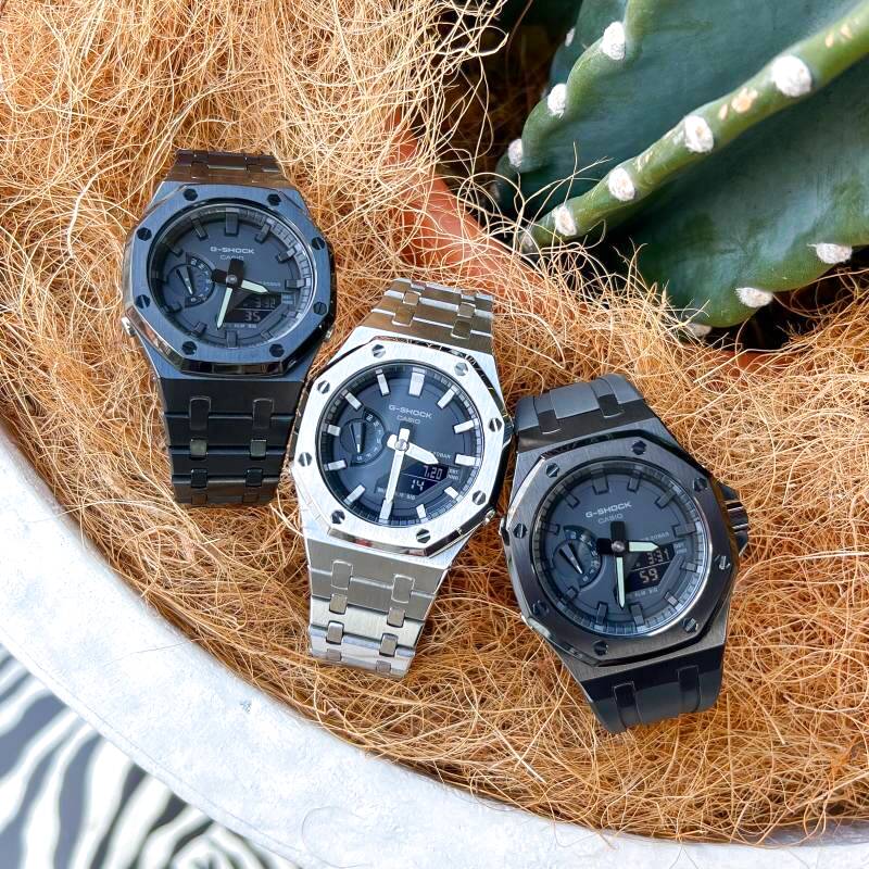 画像: G-SHOCKカスタム CASIOAK カシオークカスタム GA2100 フルメタル 再入荷しました！