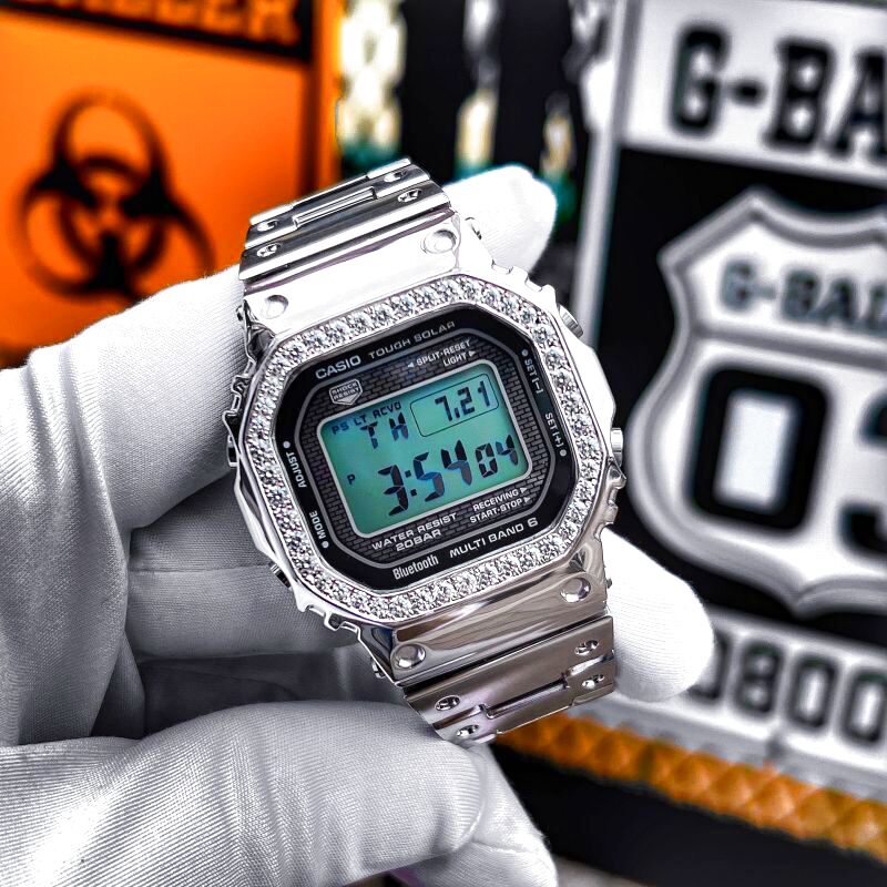 画像: G-SHOCK GMW-B5000 フルメタル用 ダイヤモンドカスタムベゼル♪