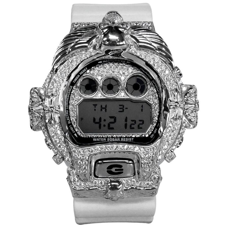 画像1: G-Shock Custom by G-BALLER | DW6900MR ChromeSkull WG Diamond (1)