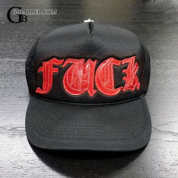 希少 クロムハーツ トラッカーcap Fuck 赤 正規品 激レア商品