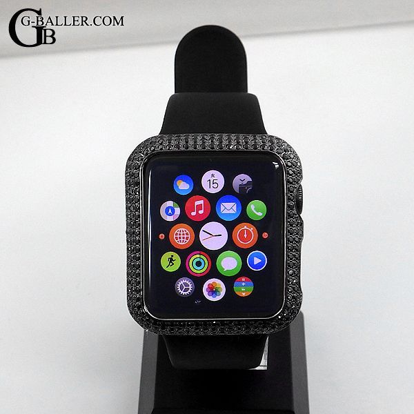 アップルウォッチ 本体 ブラック ダイヤ カスタム カバー Apple Watch 