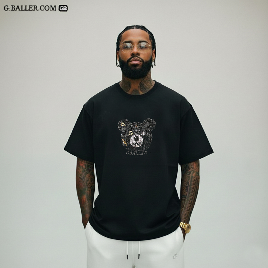 スワロフスキー　レア　ベアー　ボーベアー ベアTシャツ スワロフスキー G-BALLER ブランド GB BEAR スワロT