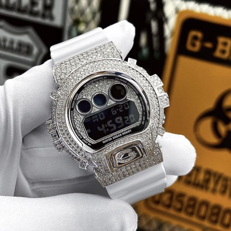 G-SHOCKカスタム クレイジーカラーズ ホワイト フルカスタム腕時計