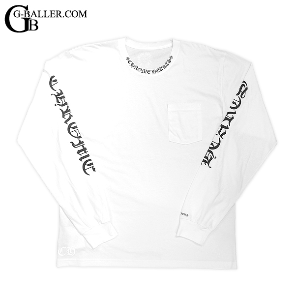 CHROMEHEARTS ロゴ プリント ポケット付き ロング Tシャツ 長袖 | cprc