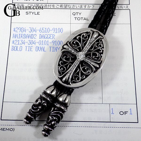 chromeheares BOLO TIE OVAL - ネックレス